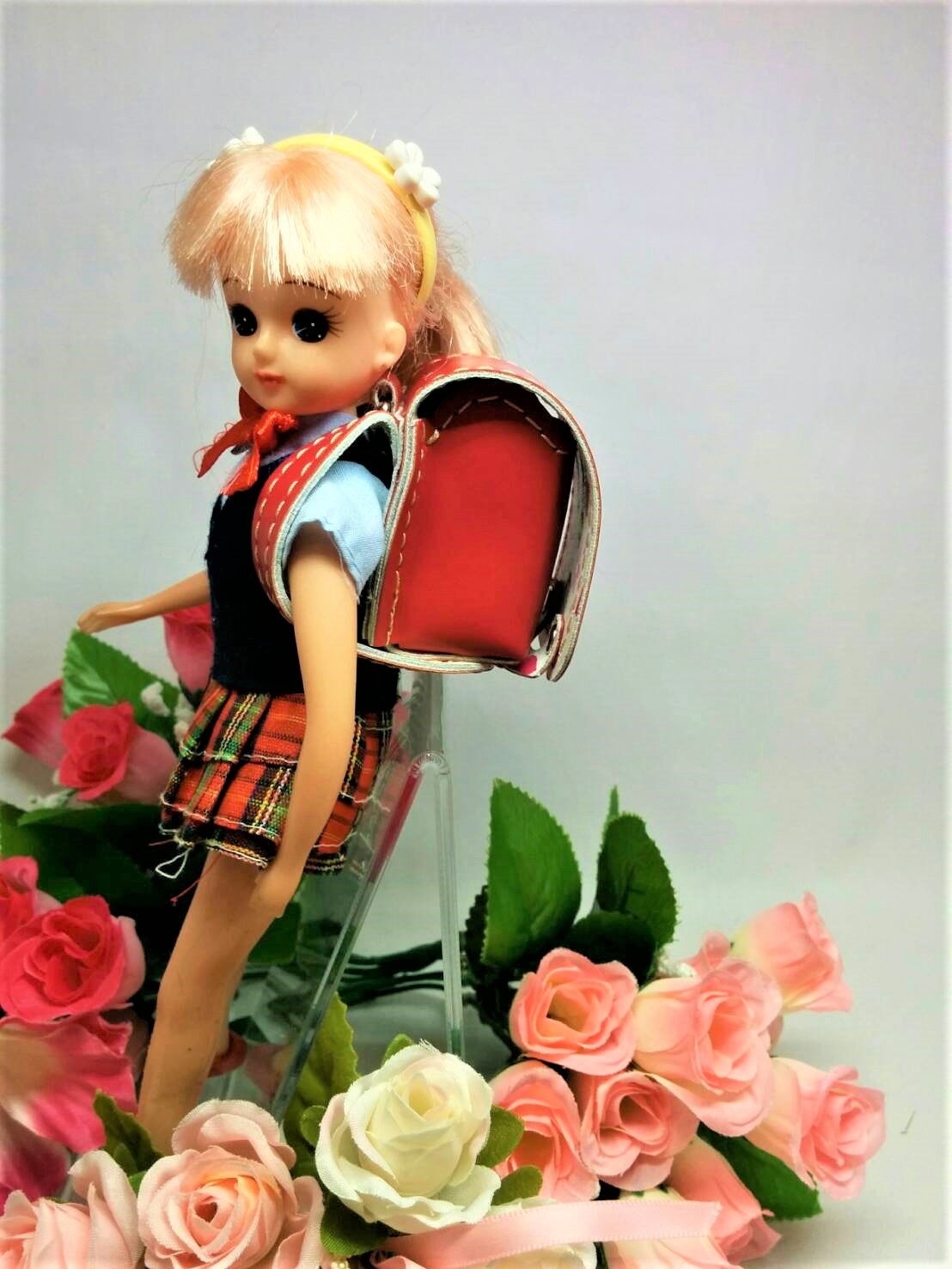 可愛いお人形にもミニランキーホルダー ランドセルのリメイク 革製品専門店 Canars Japan カナーズ ジャパン